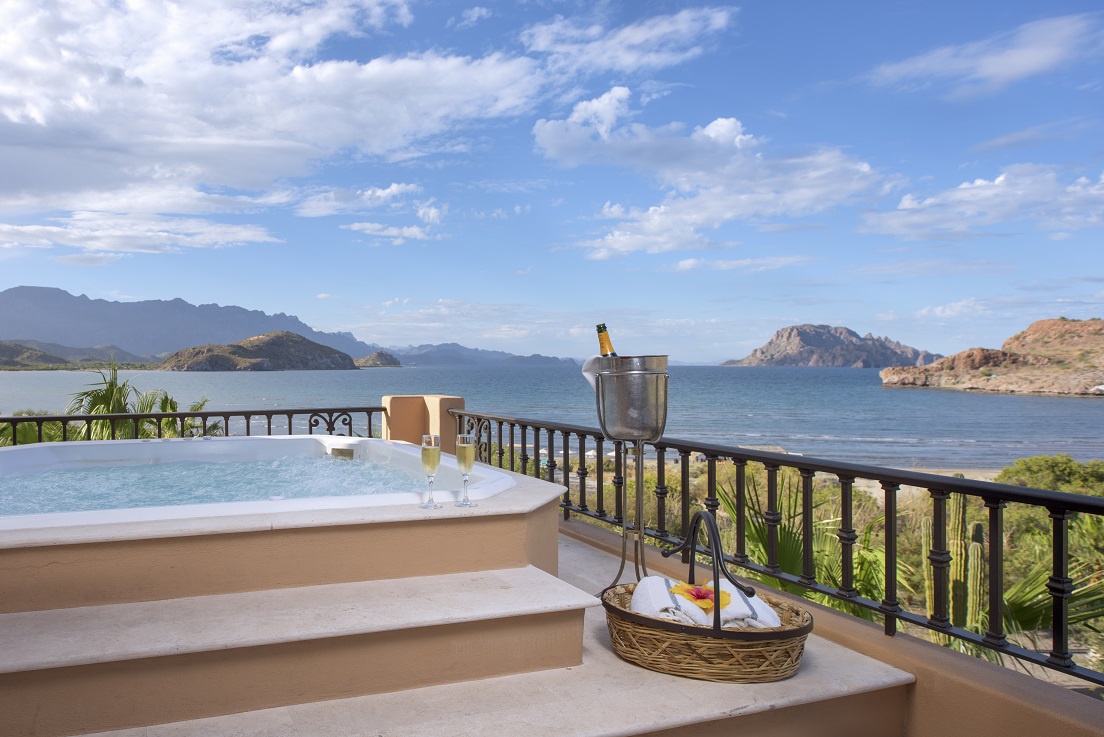 Suite con vista al mar de Hotel Villa del Palmar Loreto